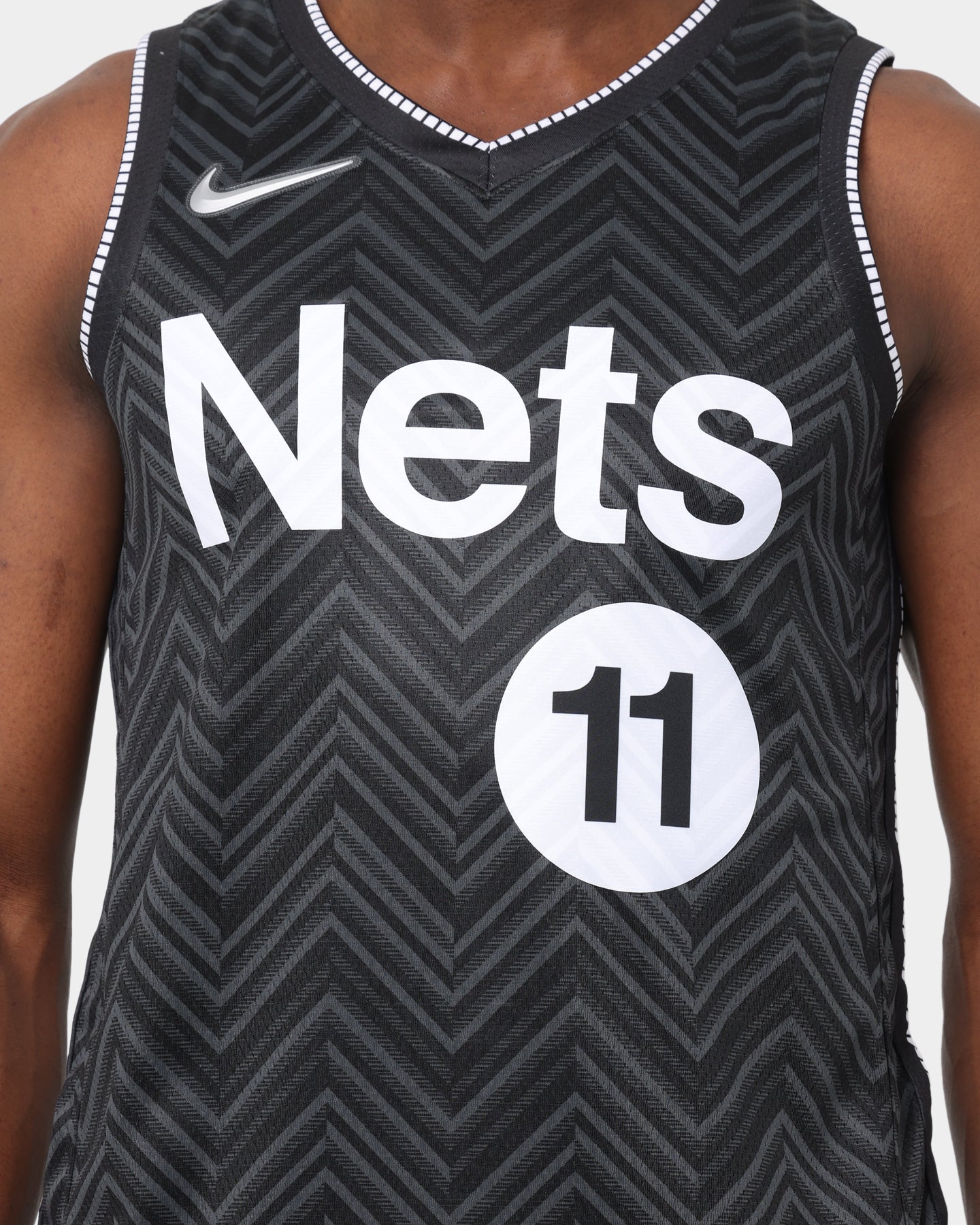 Nike Brooklyn Nets Kyrie Irving #11 Earned Edition NBA Swingman Jersey Black