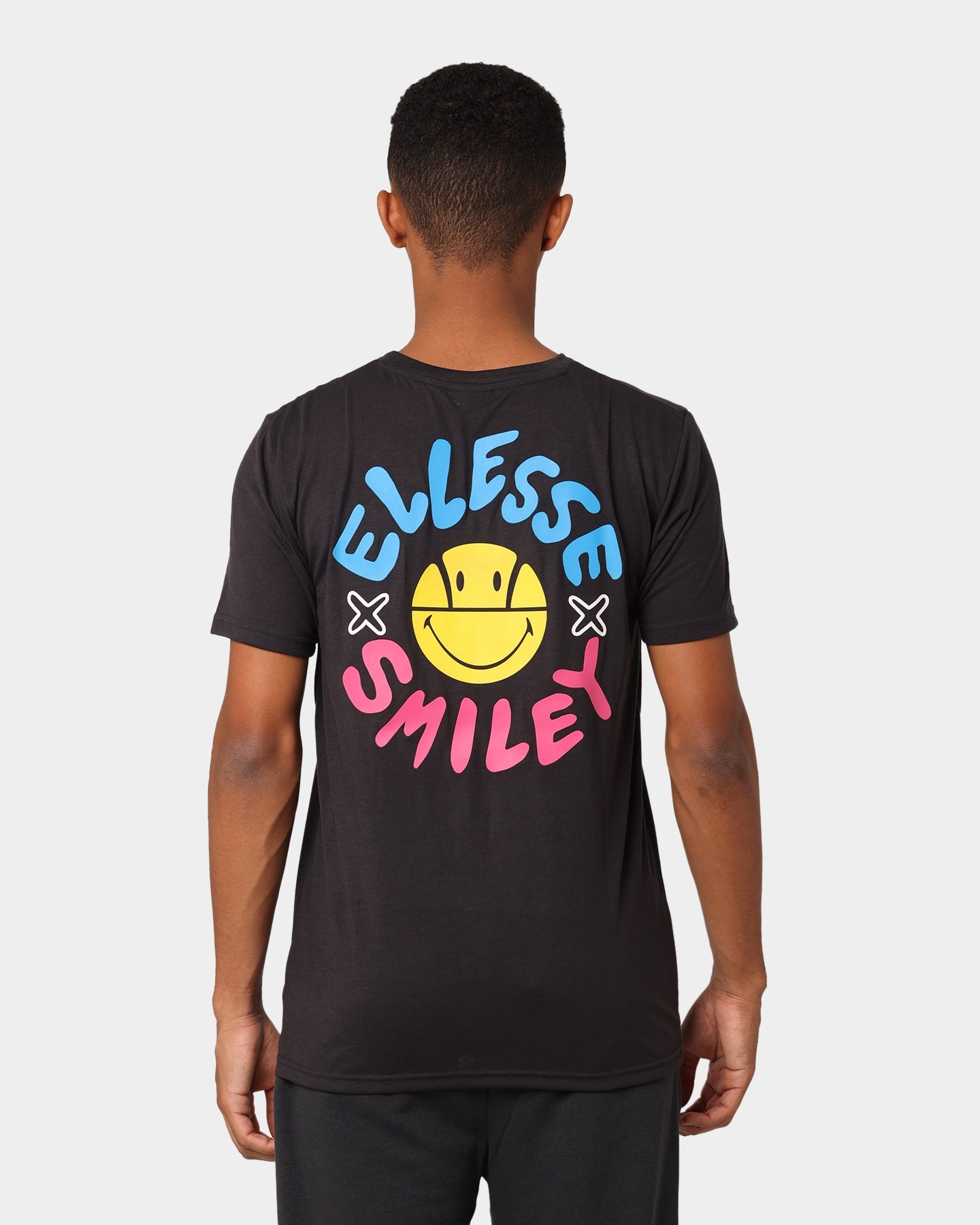 Ellesse Ellesse X Smiley Cheero T-Shirt Dark Grey