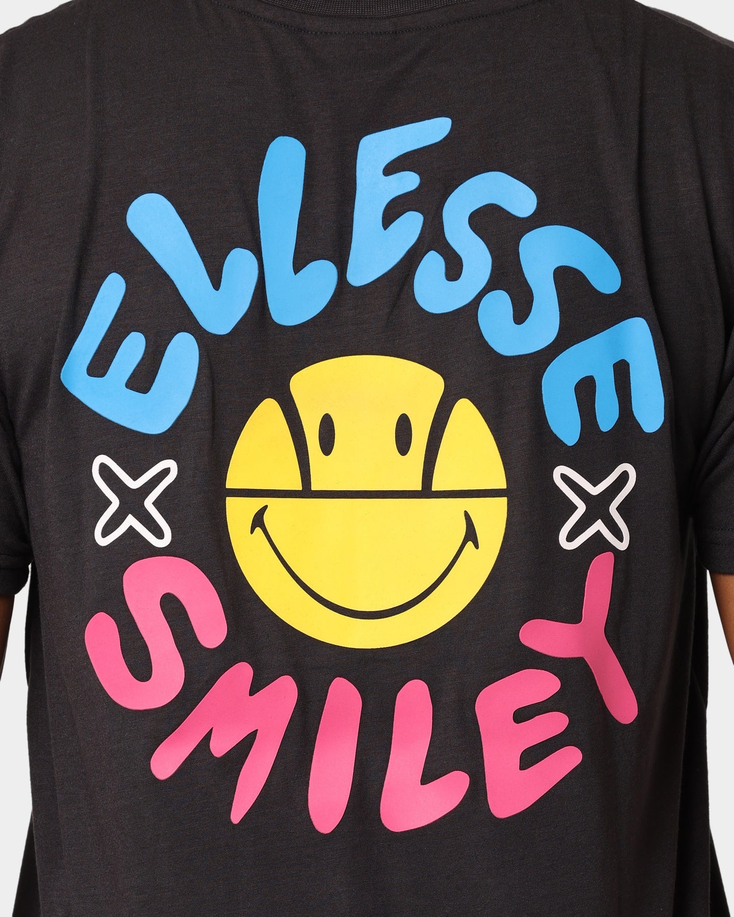 Ellesse Ellesse X Smiley Cheero T-Shirt Dark Grey