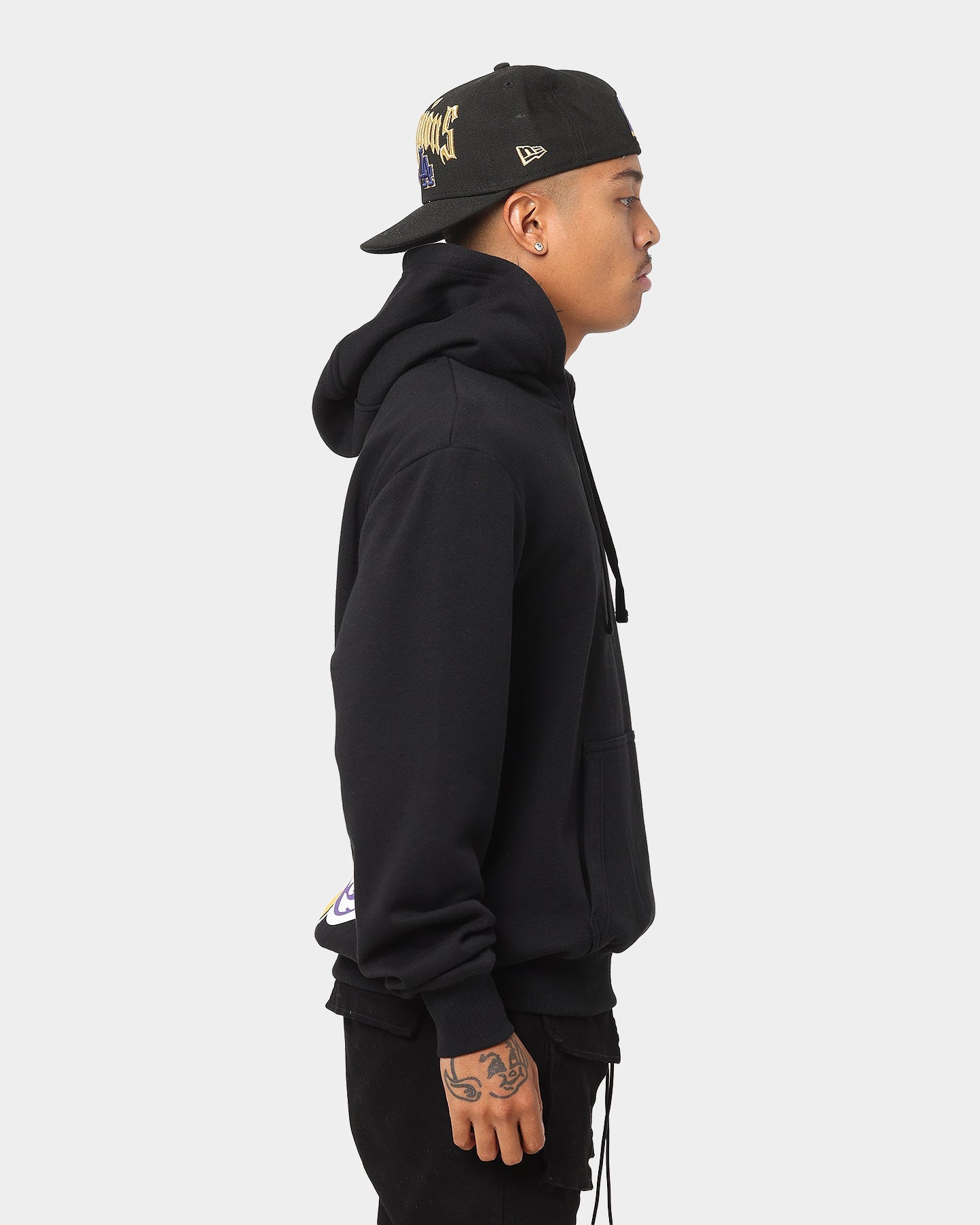 New Era Los Angeles Lakers Multi Logo Hoodie Black