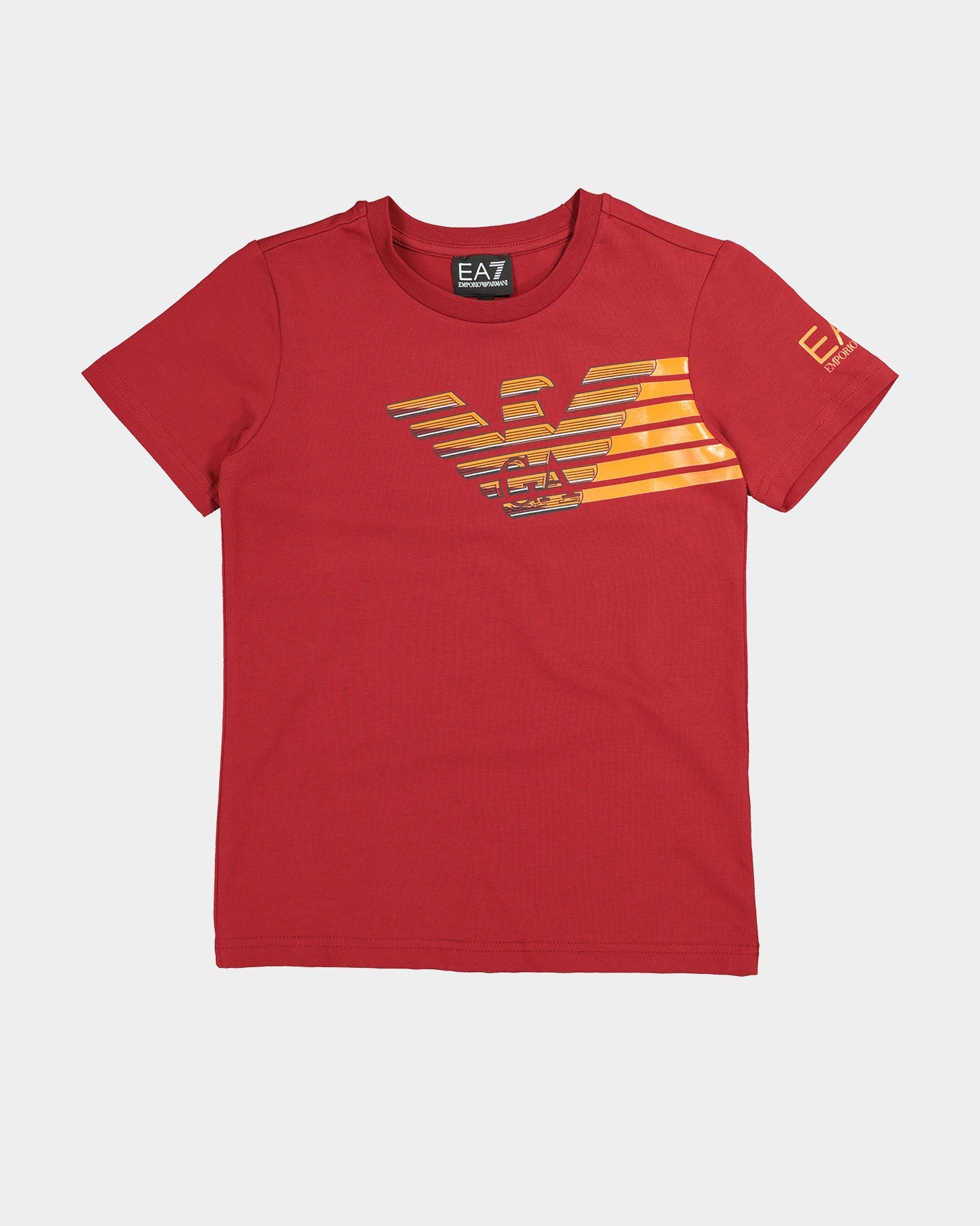 EA7 Emporio Armani Kid's Eagle T-Shirt Burgundy