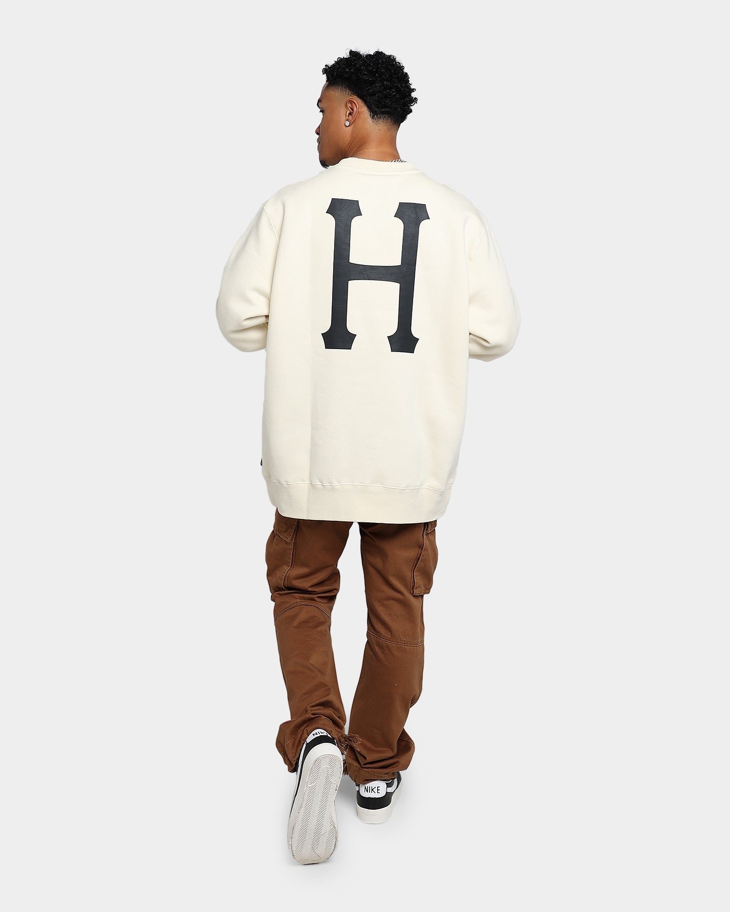 HUF Essentials Classic H Crewneck Natural