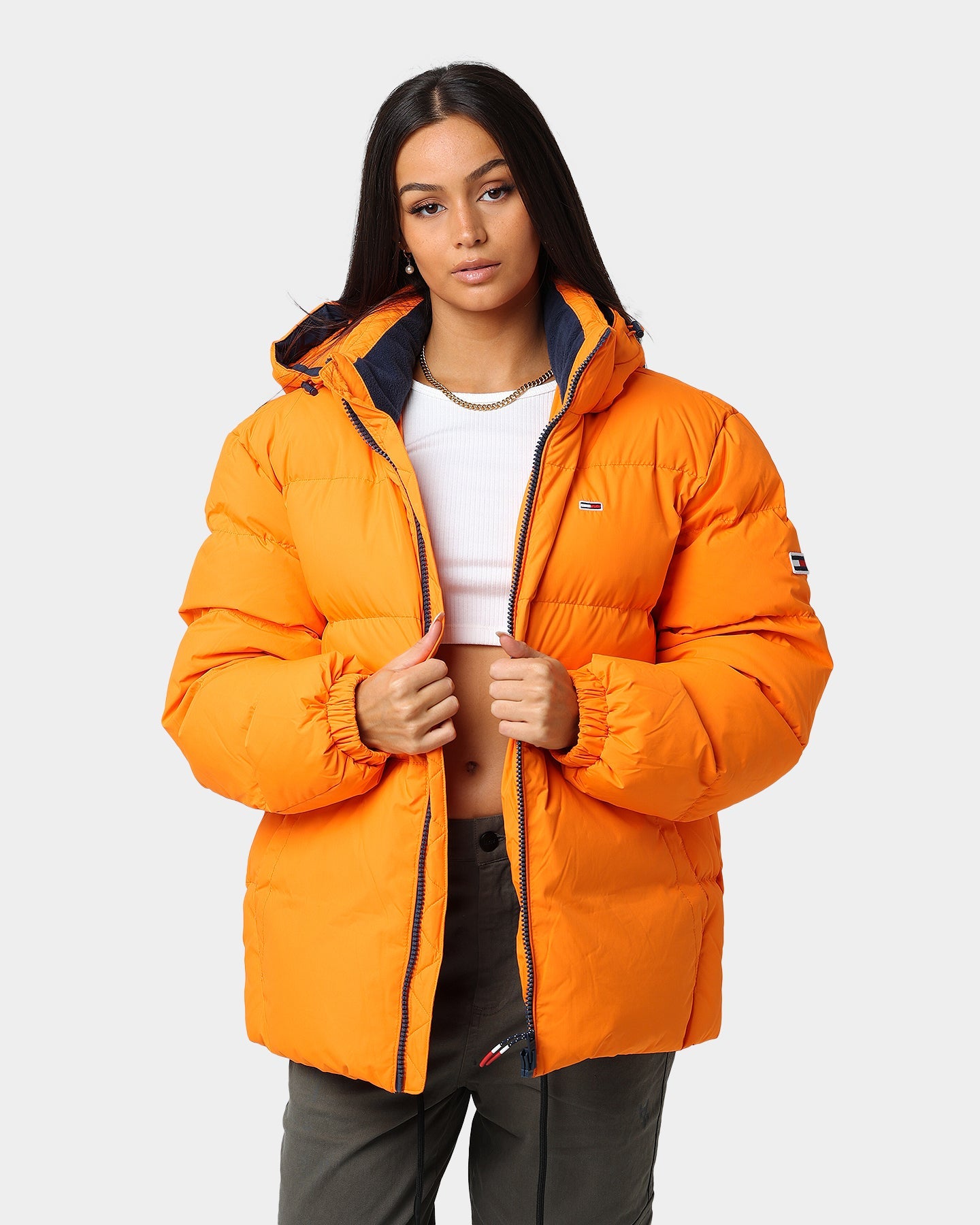 Tommy Jeans Essential Down Jacket Magnetic Orange