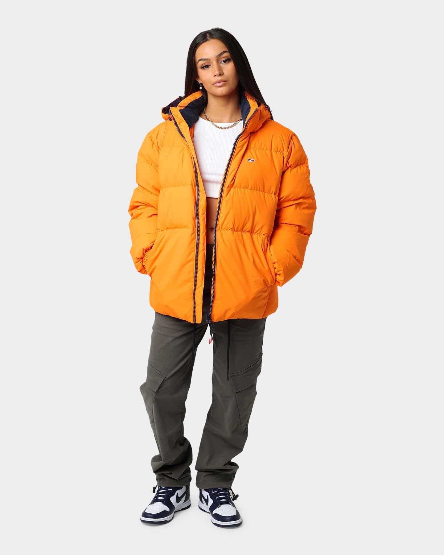 Tommy Jeans Essential Down Jacket Magnetic Orange