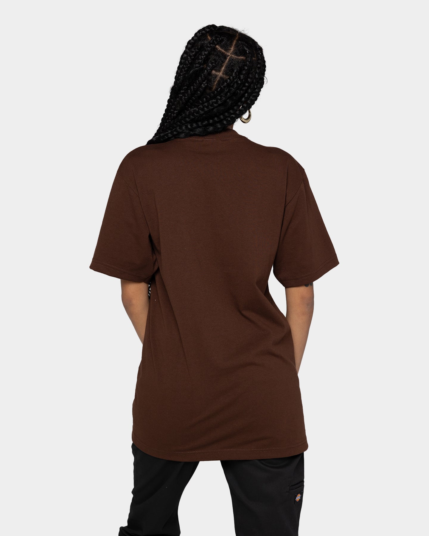 Shaka Wear Max Heavyweight Short Sleeve T-Shirt Brown