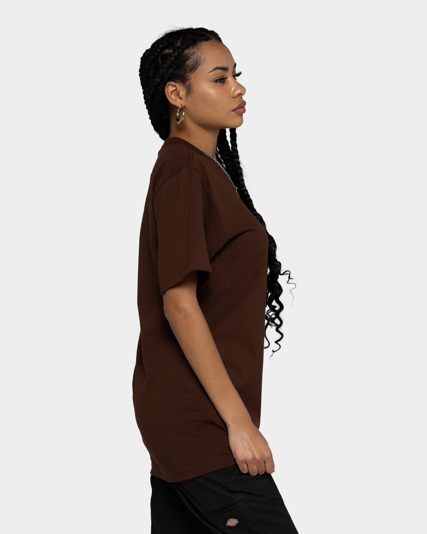 Shaka Wear Max Heavyweight Short Sleeve T-Shirt Brown