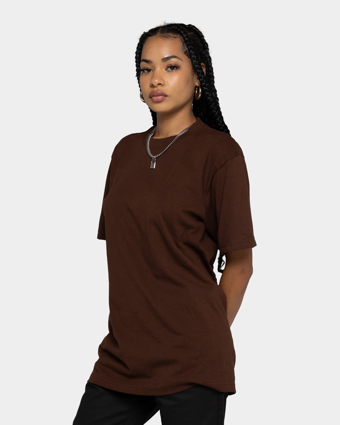 Shaka Wear Max Heavyweight Short Sleeve T-Shirt Brown