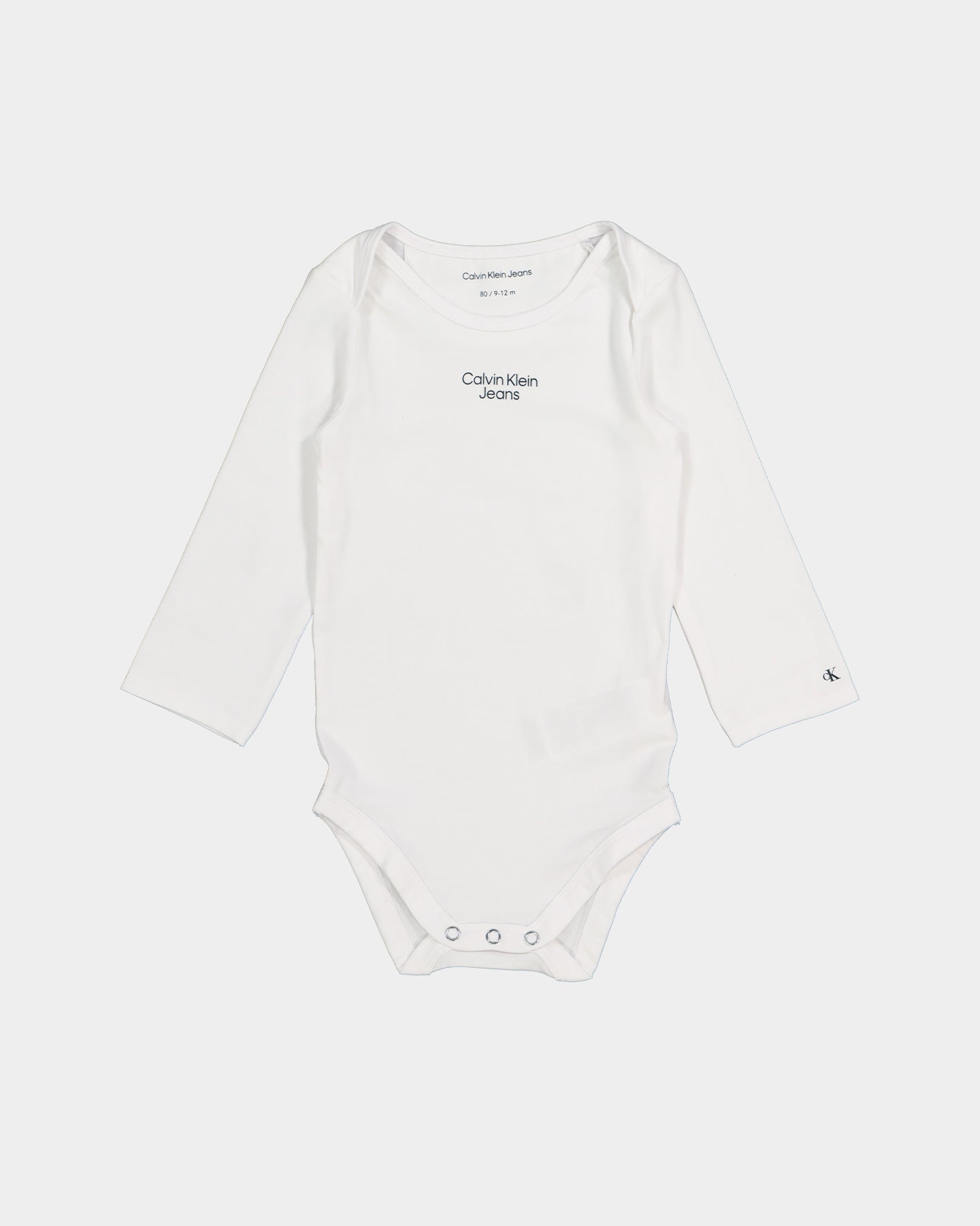 Calvin Klein Infants' Stacked Logo Bodysuit Set 2 Pack CK Black/Bright White