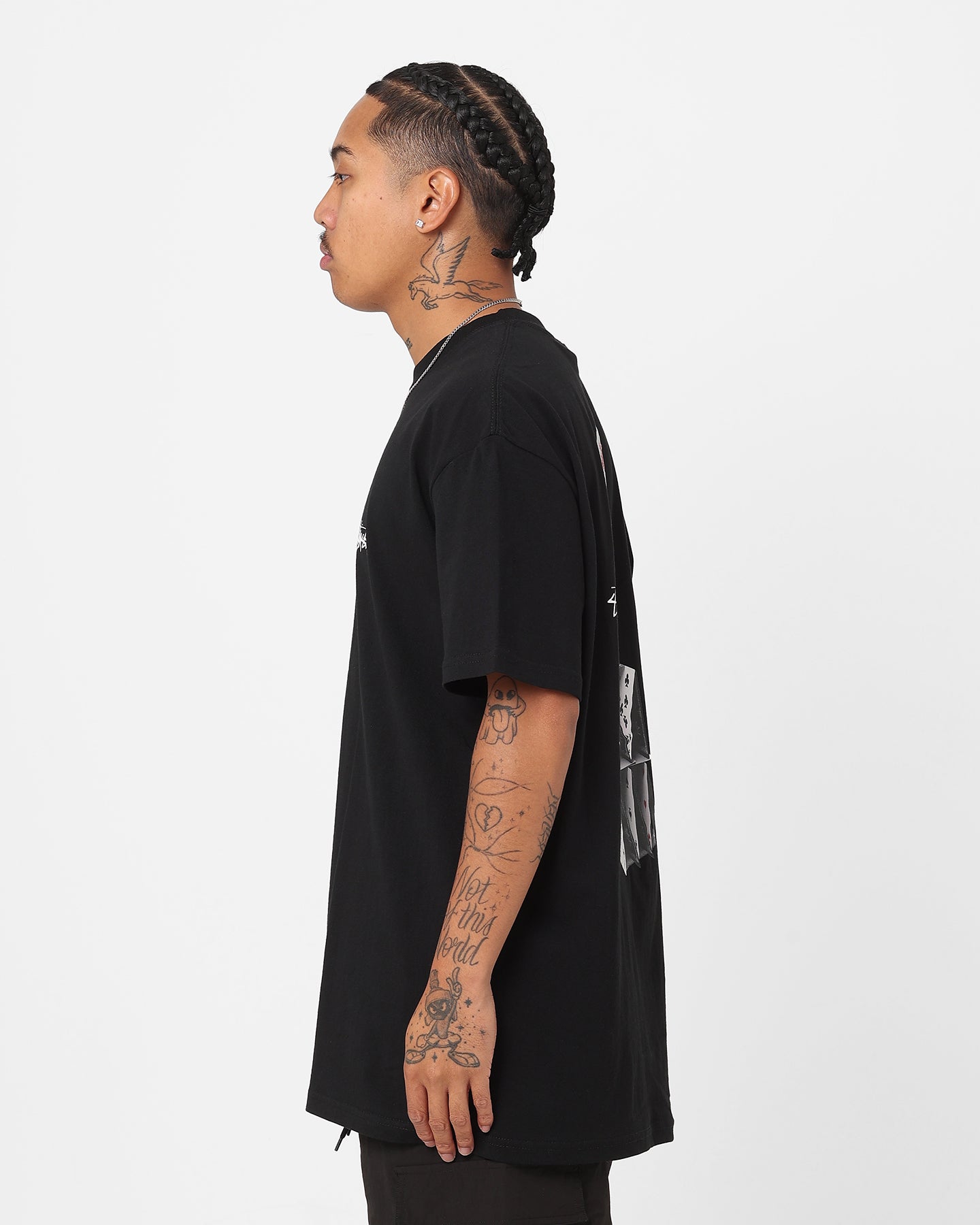 Stussy House Of Cards T-Shirt Black