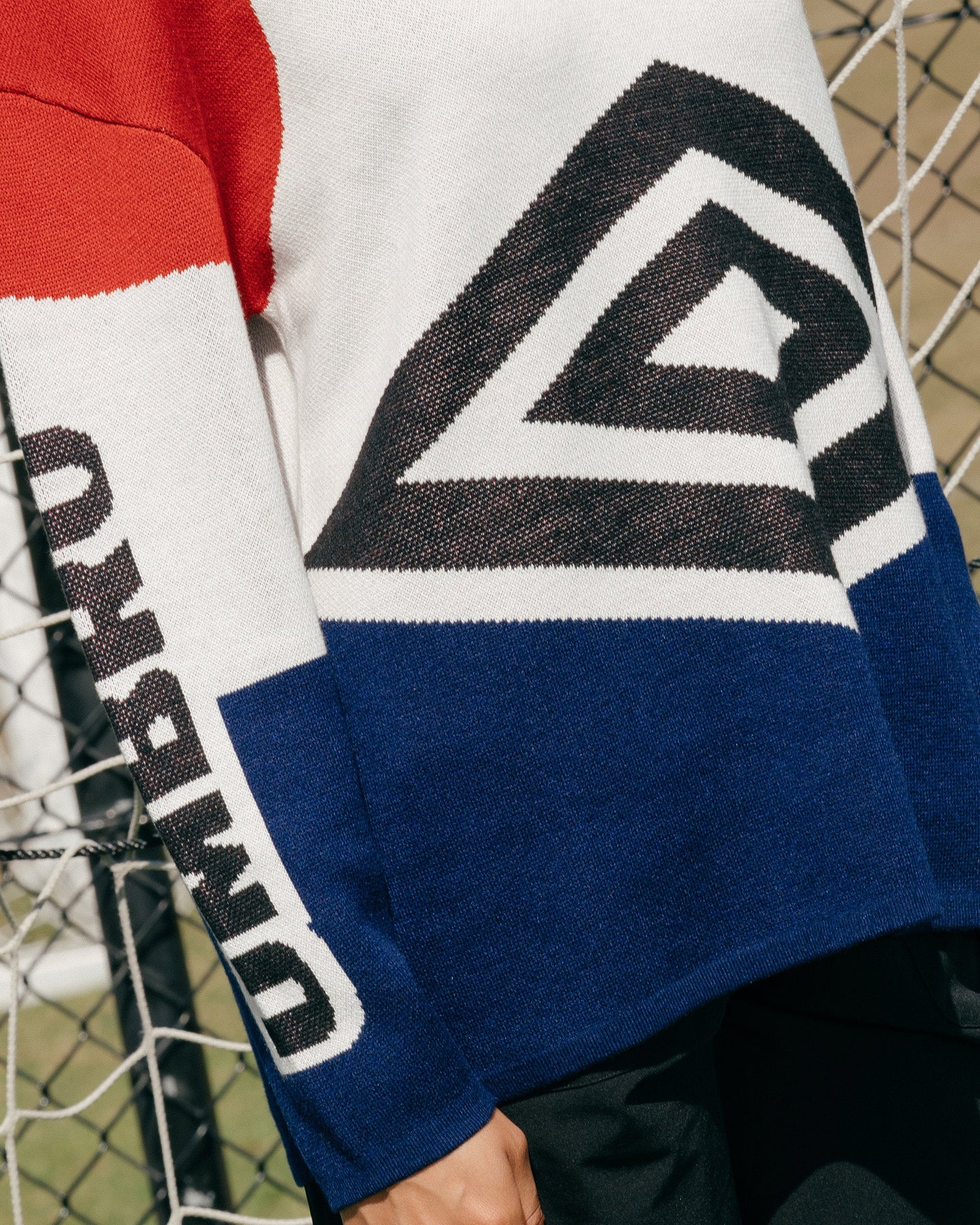 Carré X Umbro Unity Long Sleeve Knitted Jersey Off White/Blue