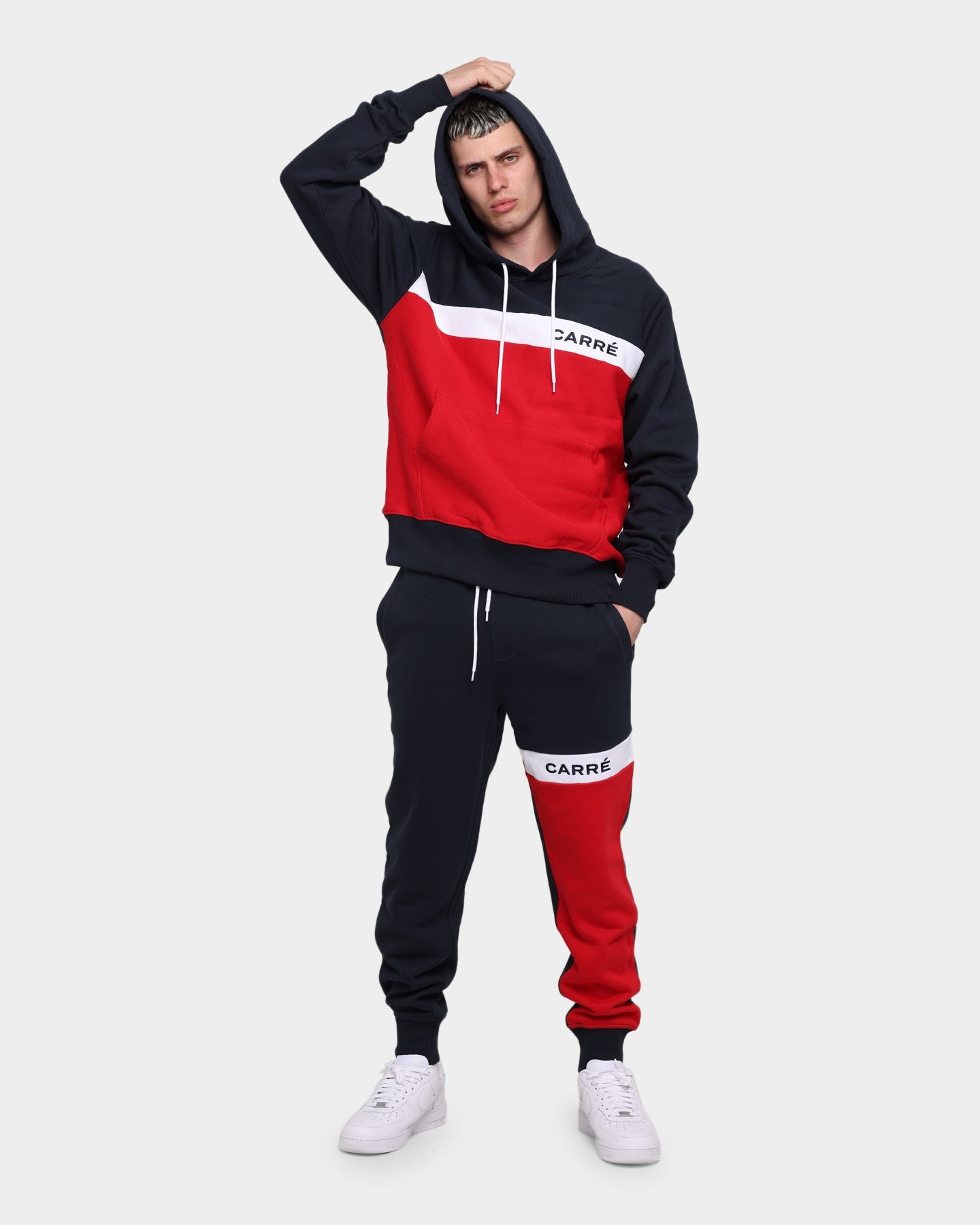 Carré Slice Trackpants Navy/Red