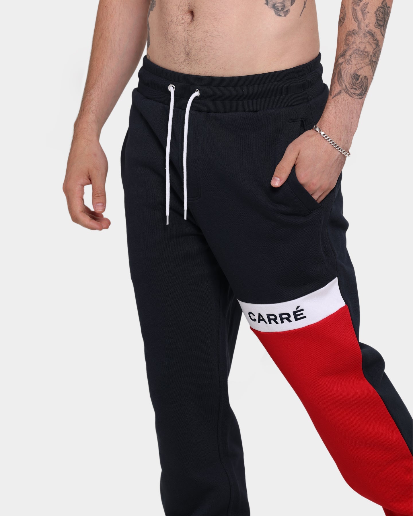 Carré Slice Trackpants Navy/Red