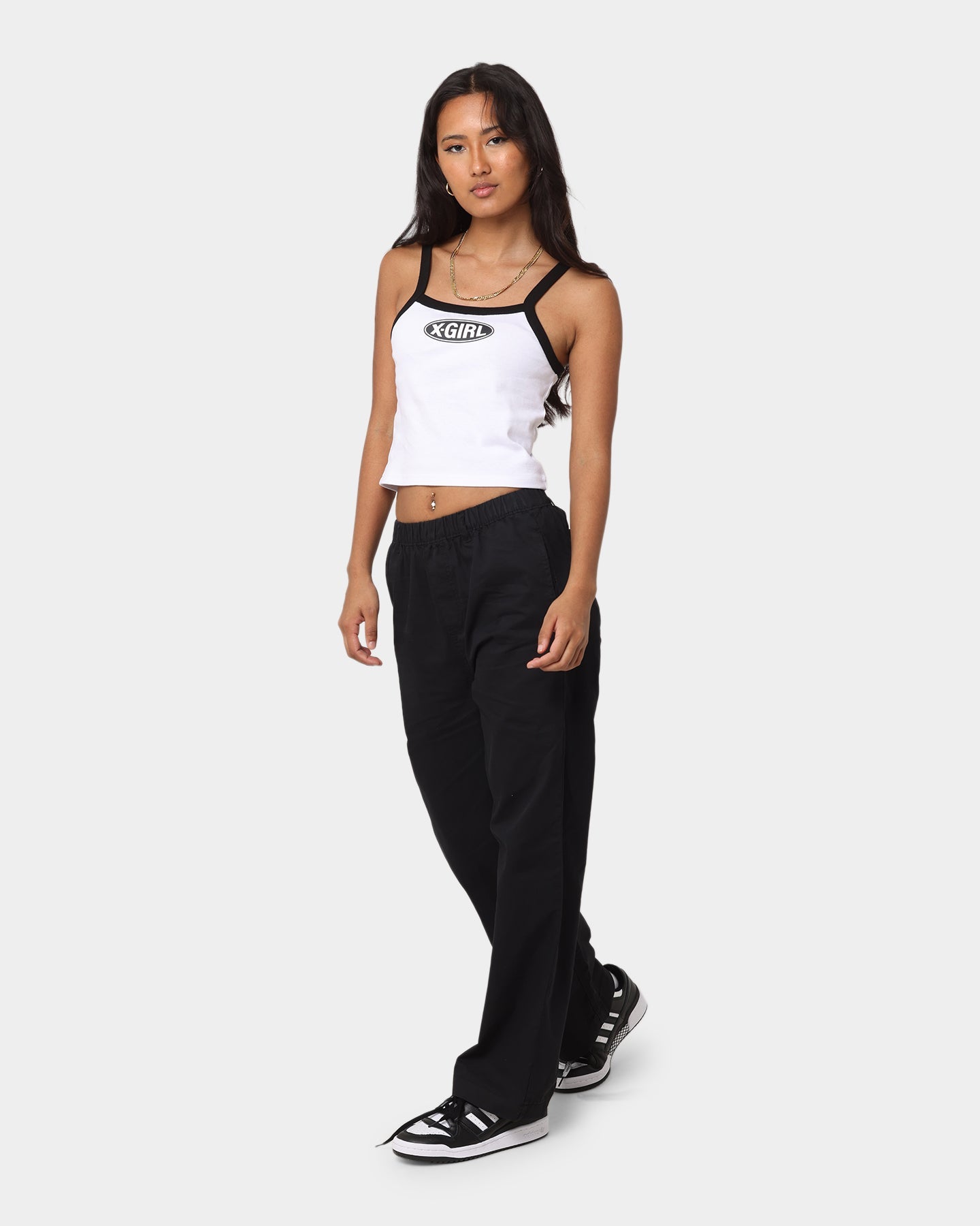 X-Girl Women's Easy Straight Pant Black