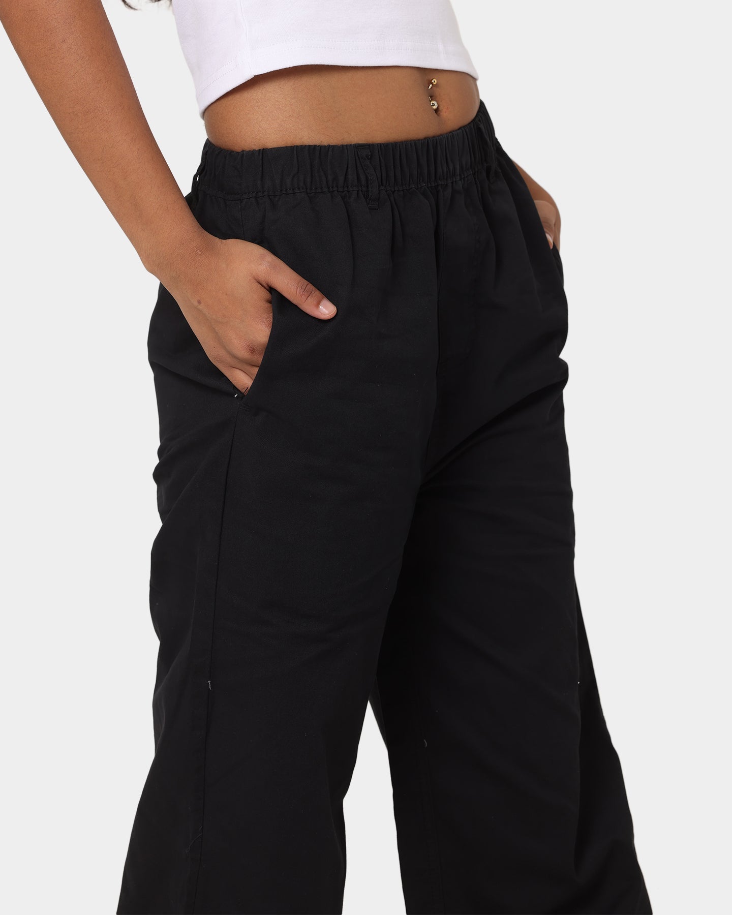 X-Girl Women's Easy Straight Pant Black