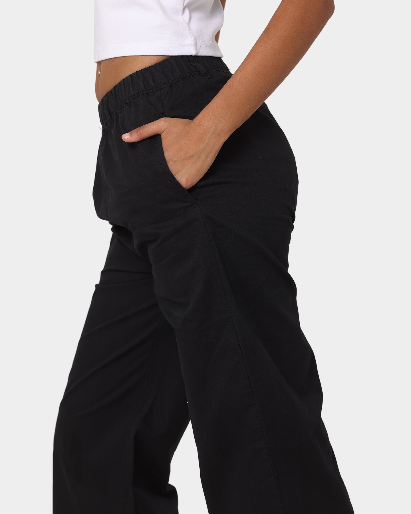 X-Girl Women's Easy Straight Pant Black