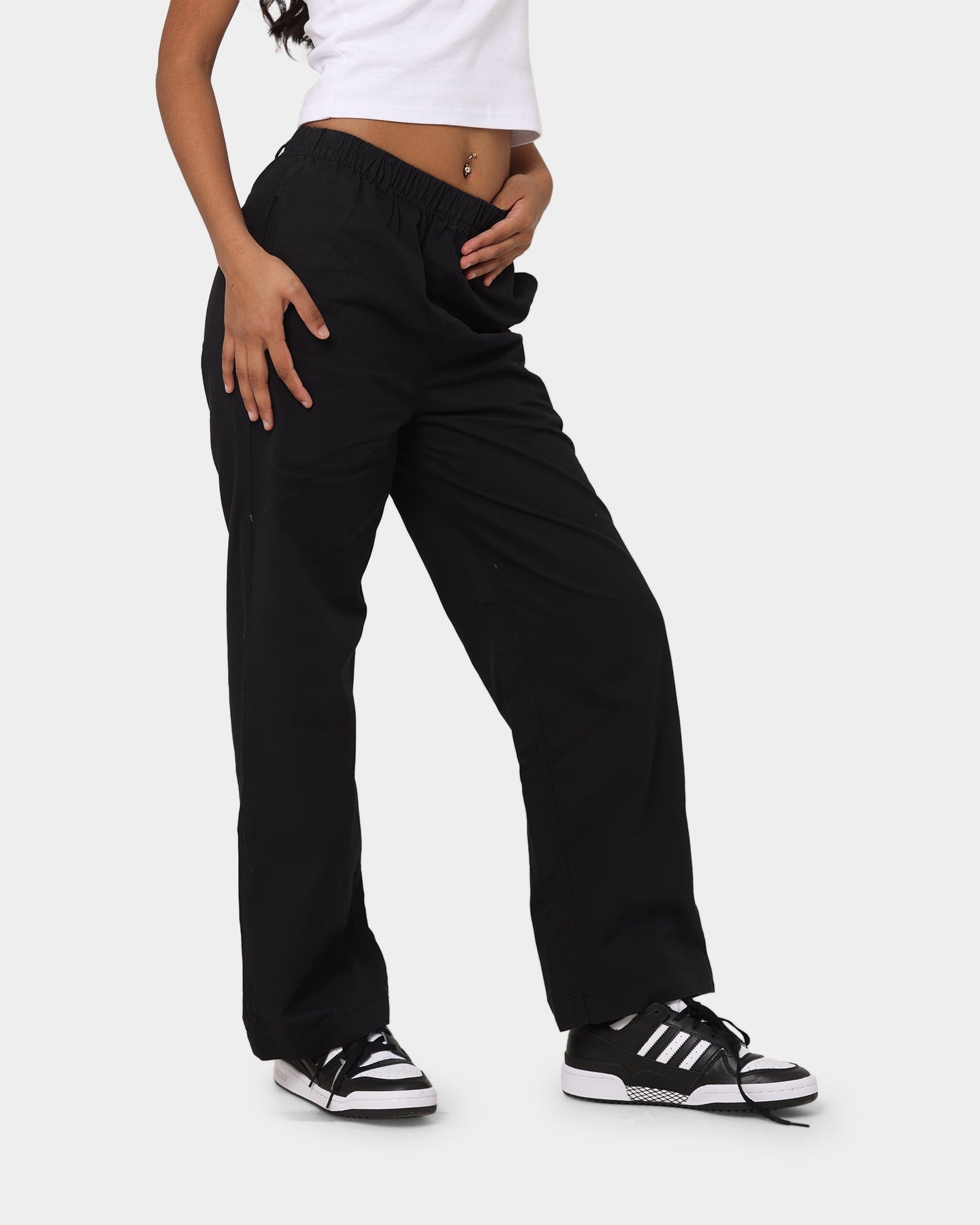 X-Girl Women's Easy Straight Pant Black