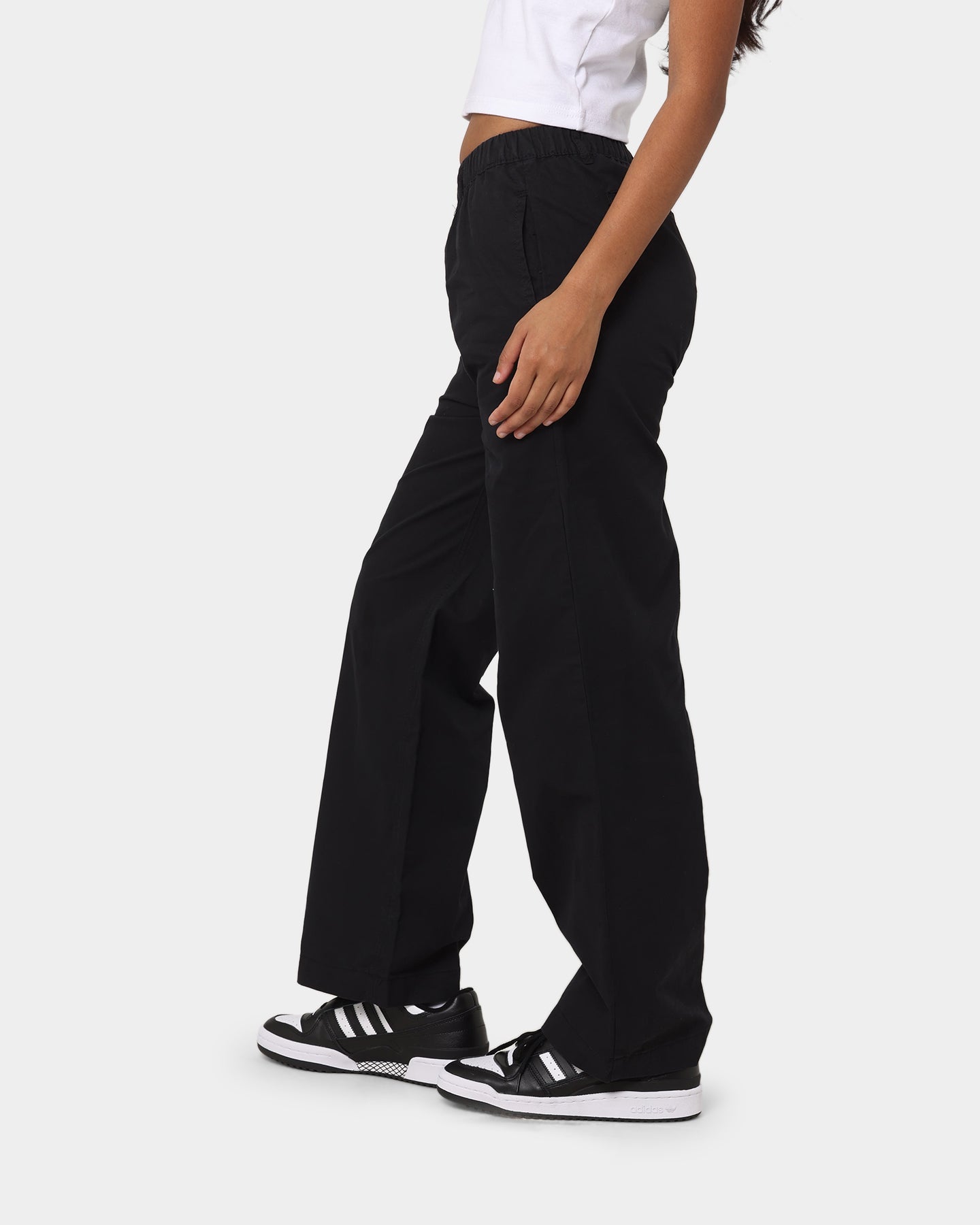 X-Girl Women's Easy Straight Pant Black