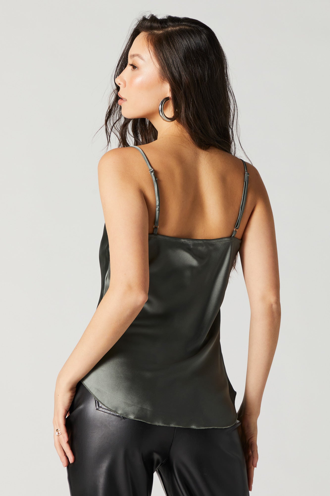 Satin Cowl Neck Cami