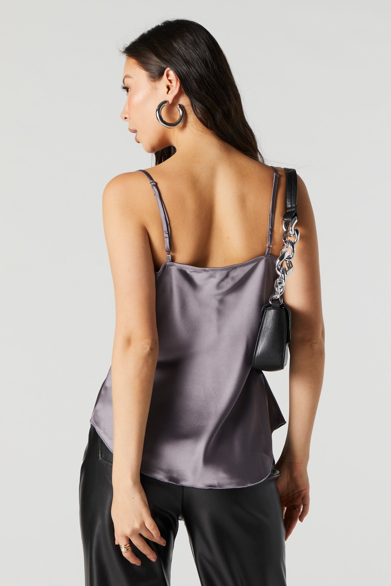 Satin Cowl Neck Cami