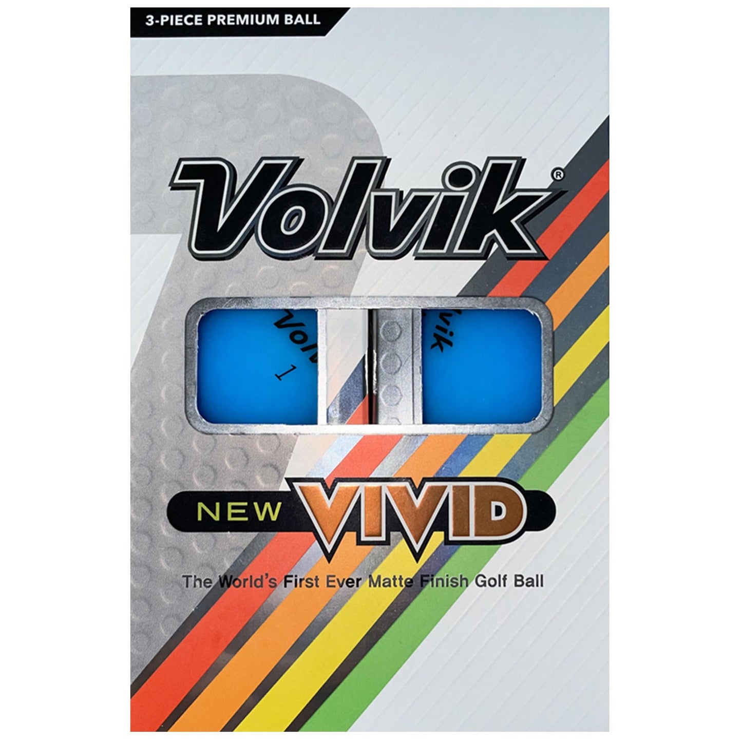 Volvik Vivid 3 Lines Alignment Golf Balls