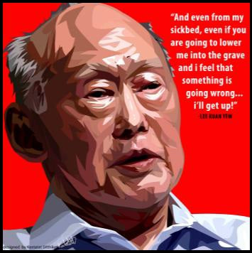 Lee Kuan Yew Medium Pop Art (20'X20')