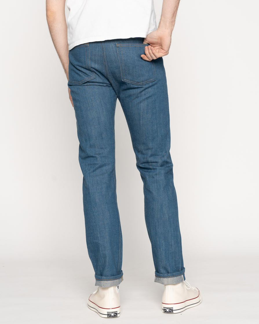 Naked & Famous Denim Weird Guy Regular Tapered Mens Jeans - Oceans Edge Selvedge