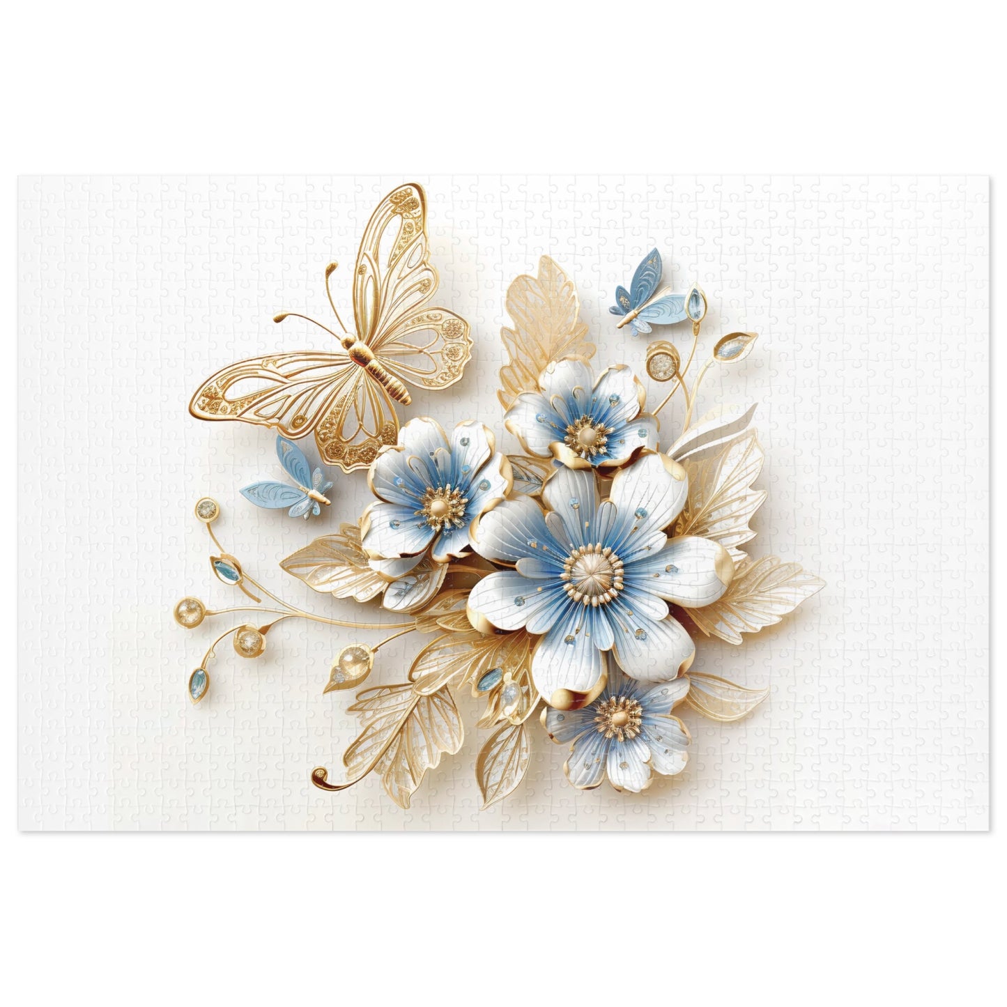 Jigsaw Puzzle, Floral, Personalised/Non-Personalised (30, 110, 252, 500,1000-Piece)