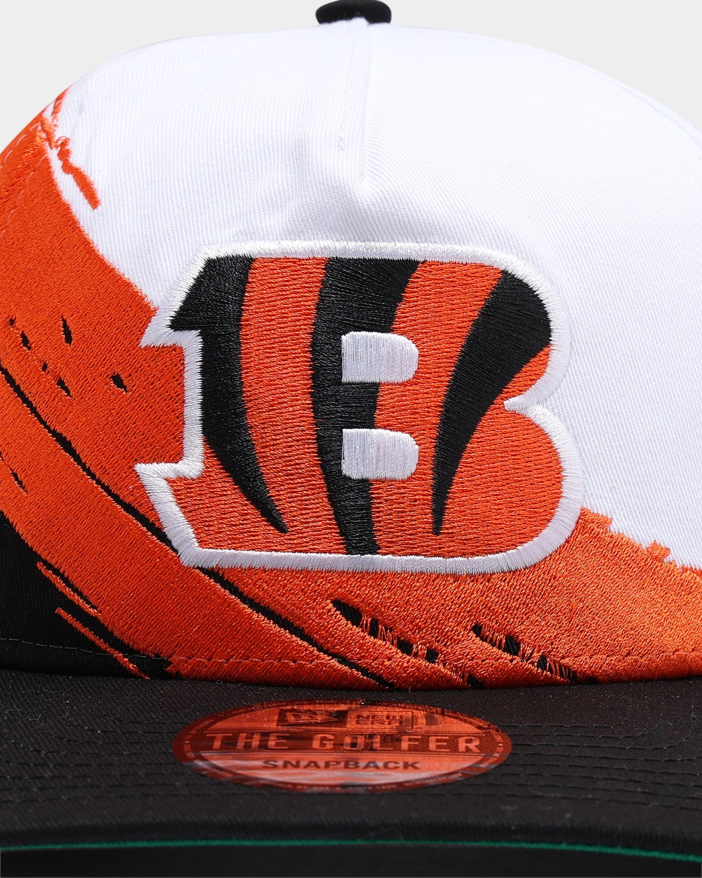 New Era Cincinnati Bengals Paint Stripe Old Golfer Snapback Paint Brush