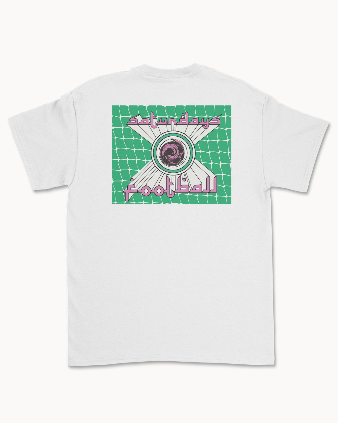 Far Out T Shirt - White / Pink