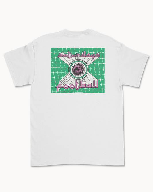 Far Out T Shirt - White / Pink