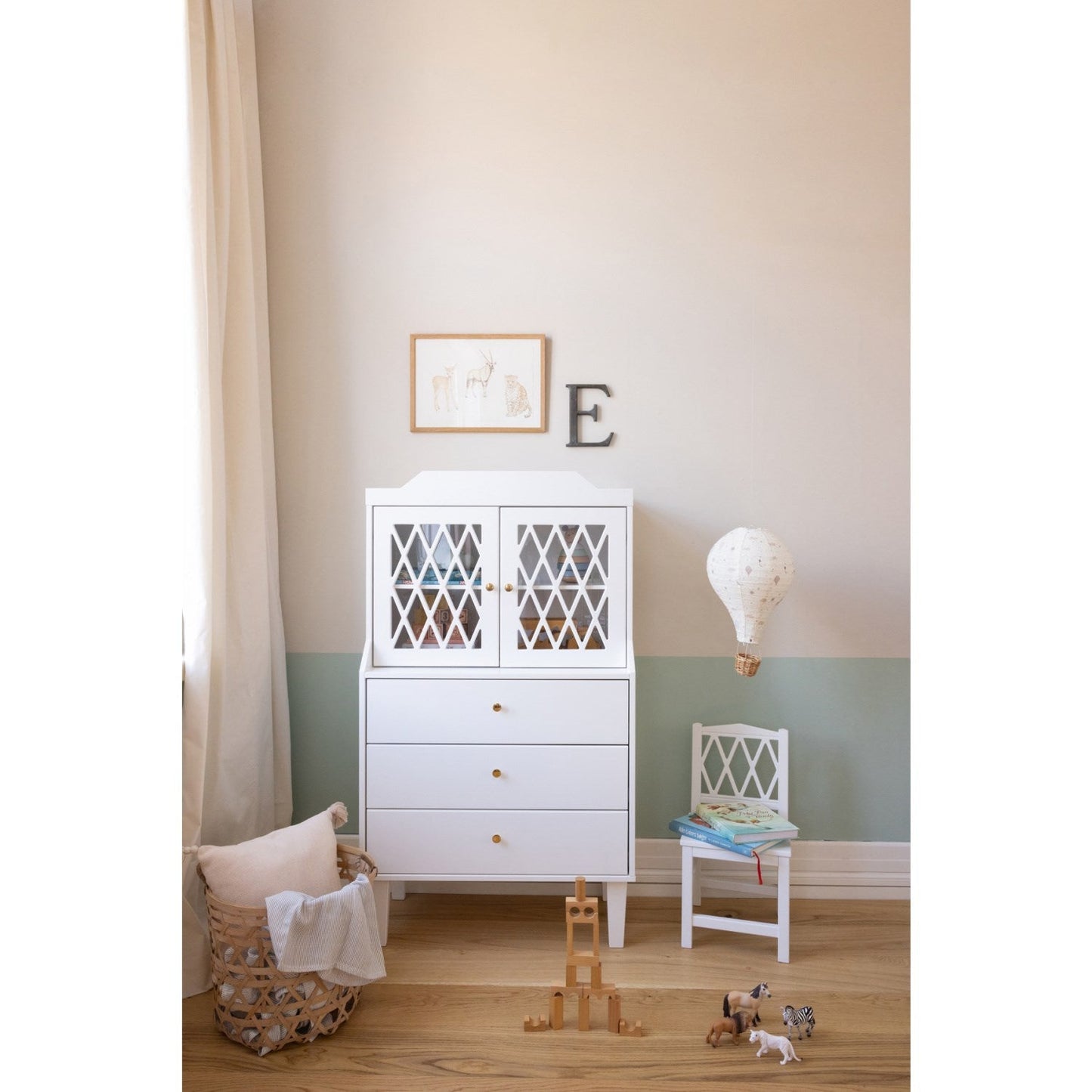 Cam Cam Copenhagen Harlequin French Cabinet White