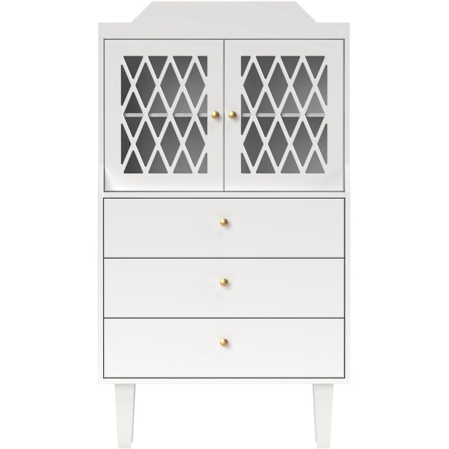 Cam Cam Copenhagen Harlequin French Cabinet White