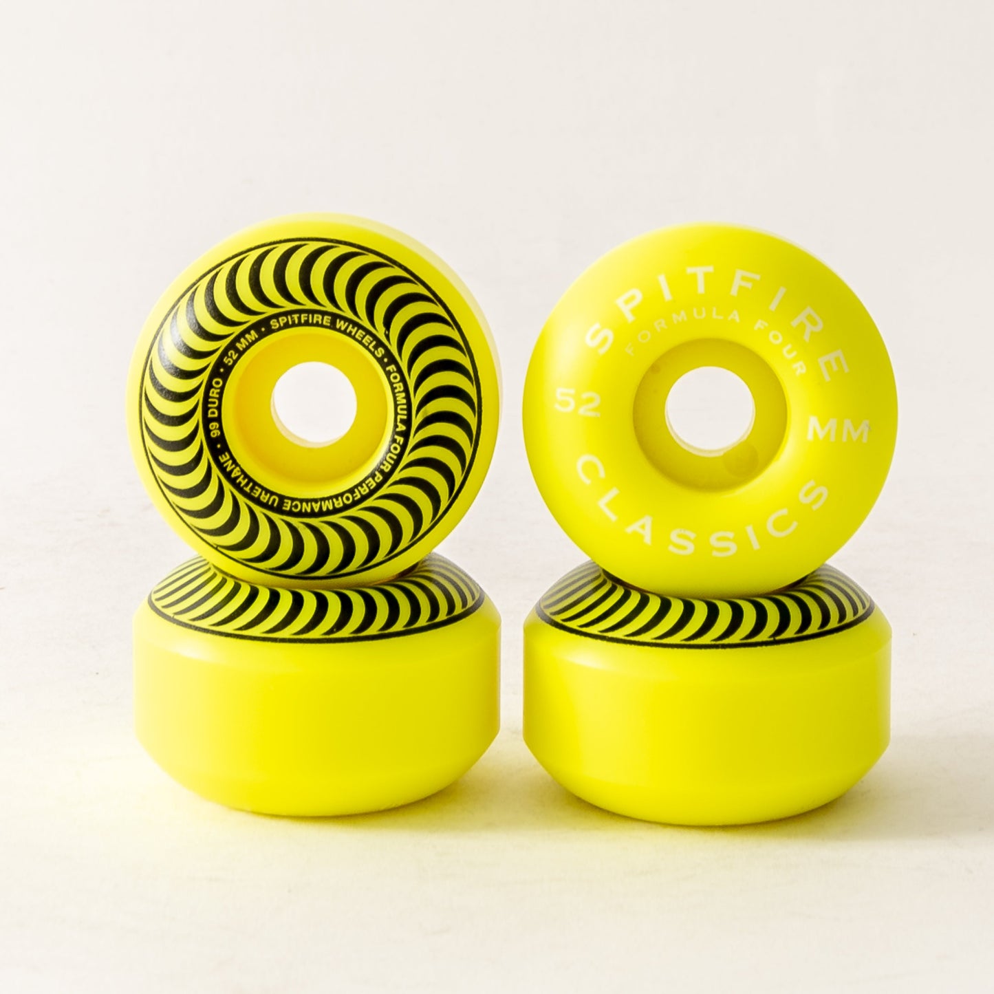 Spitfire - 99 Formula 4 Chroma Classic Yellow Wheels (52mm)