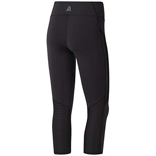 Reebok Damen C Lux 2.0 3/4 Tight Netze, Schwarz, M