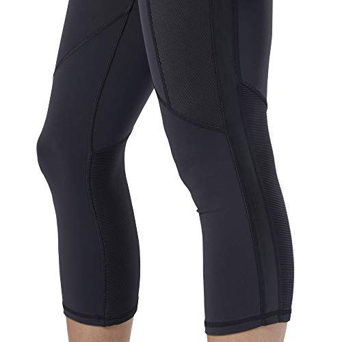 Reebok Damen C Lux 2.0 3/4 Tight Netze, Schwarz, M