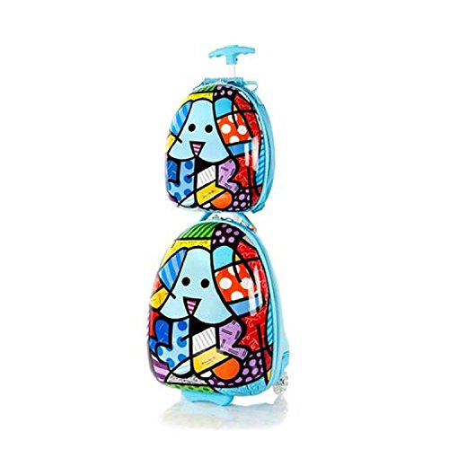 Heys Britto For Kids 2Pc- 18" Luggage And 15" Backpack Set - Blue Dog