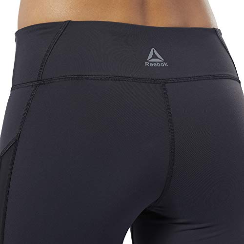 Reebok Damen C Lux 2.0 3/4 Tight Netze, Schwarz, M