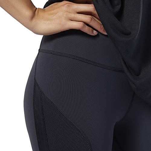 Reebok Damen C Lux 2.0 3/4 Tight Netze, Schwarz, M