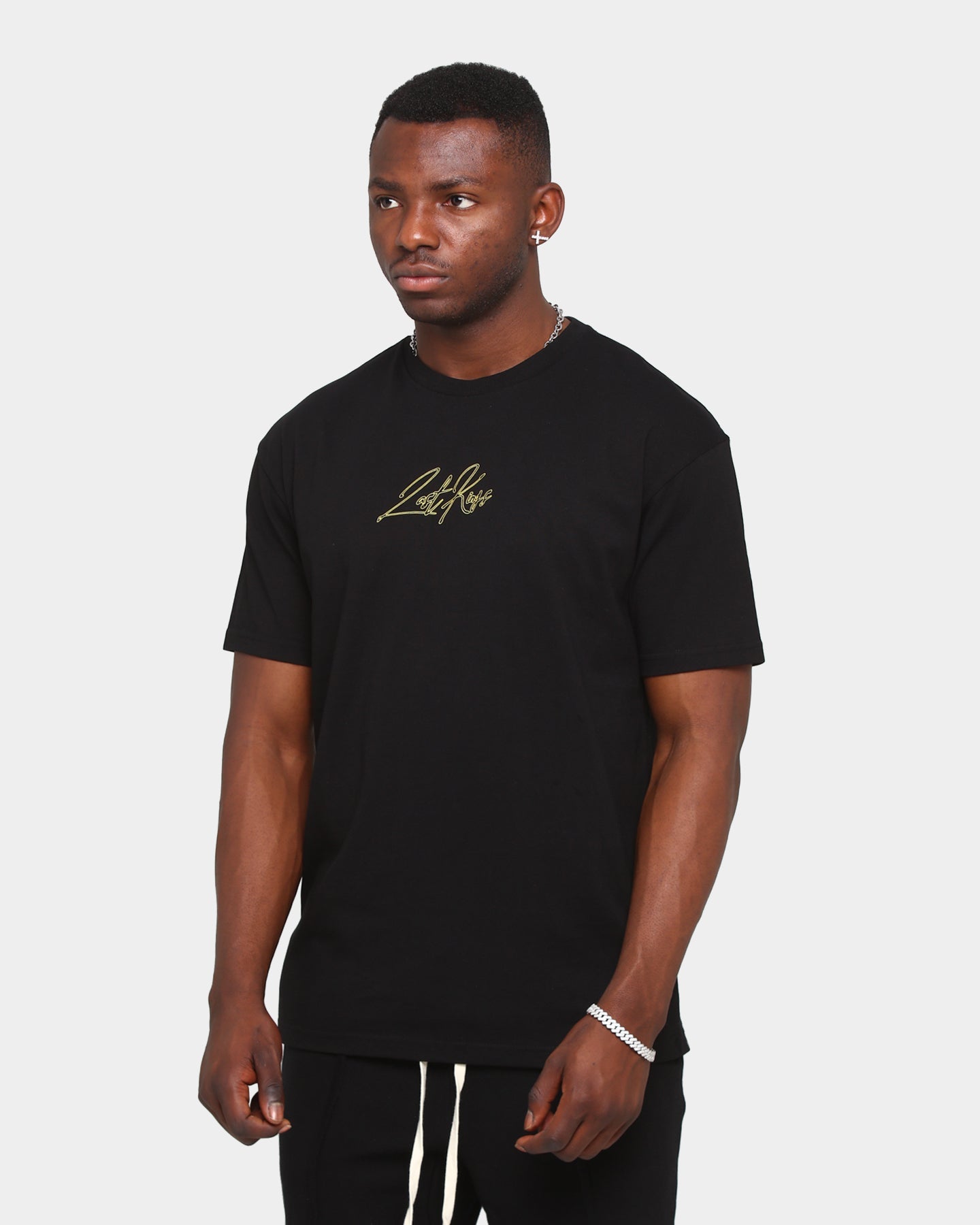 Last Kings Small Script Short Sleeve T-Shirt Black