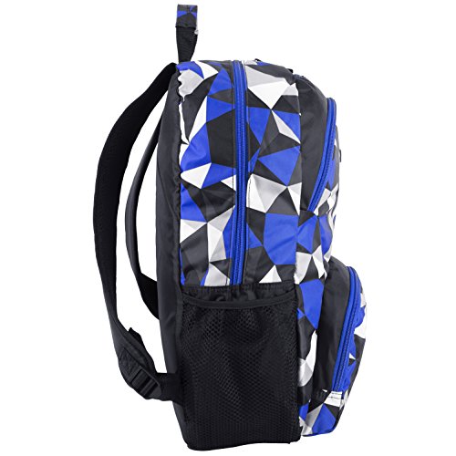 Fuel Valor Everyday Backpack with Interior Tech Sleeve, Blue/White Geo