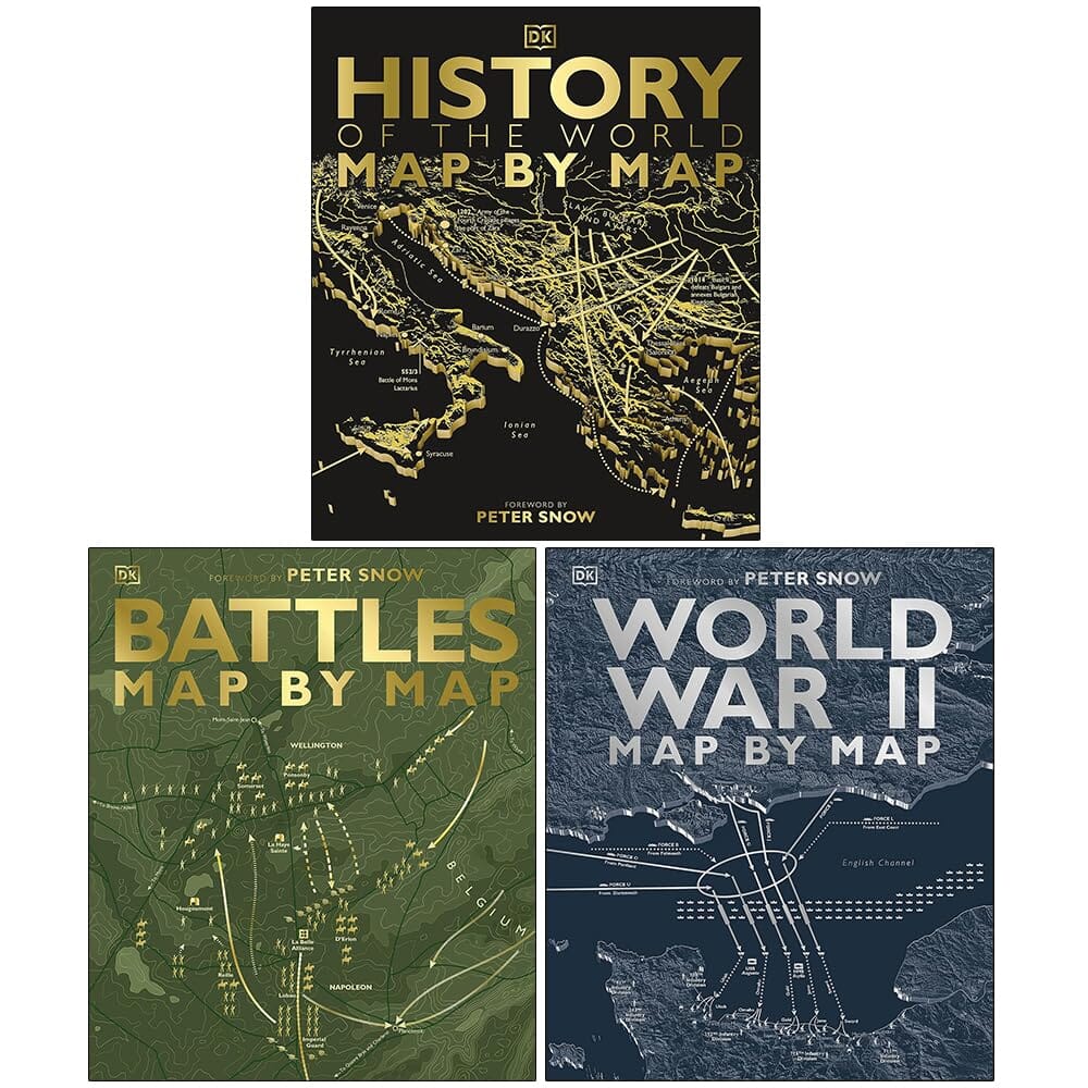 Map By Map Series By Peter Snow & DK 3 Books Collection Set - Non Fiction - Hardback