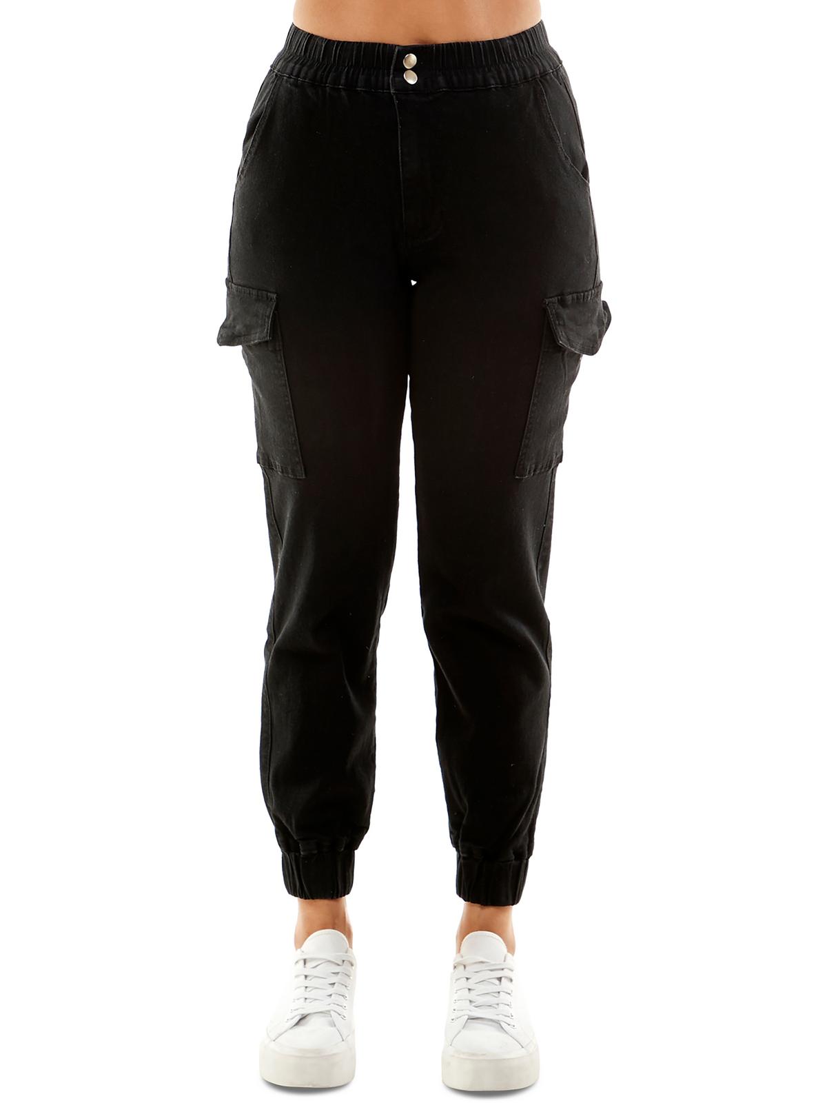 Womens Cuffed Cotton Jogger Pants