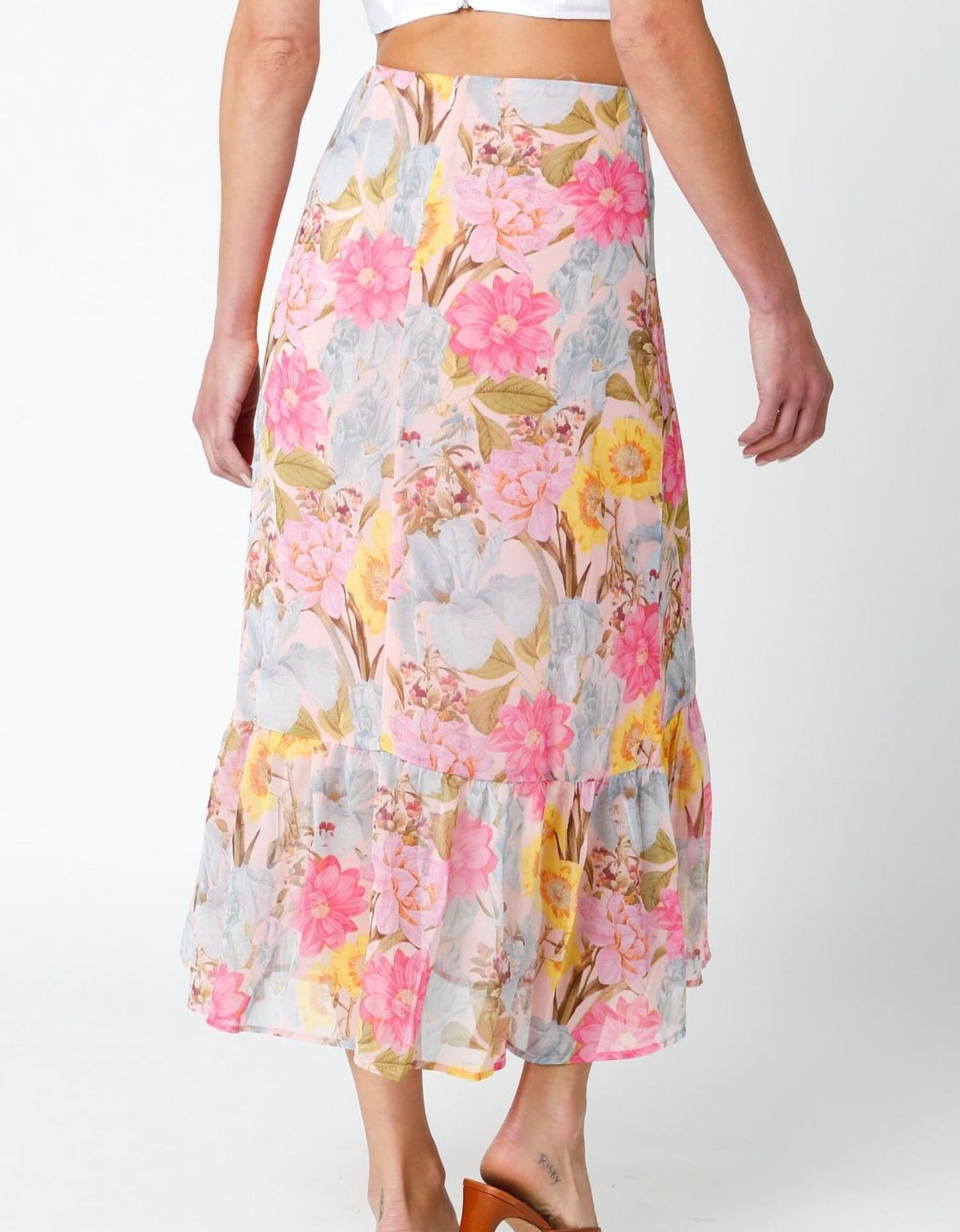 Ellisa Maxi Skirt In Pink