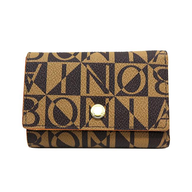 Bonia Monogram Key Holder-Brown