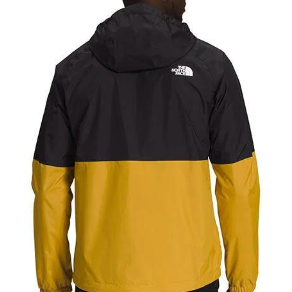 The North Face Antora NF0A7QF3UJF Men's Black Yellow Full Zip Rain Hoodie NCL574