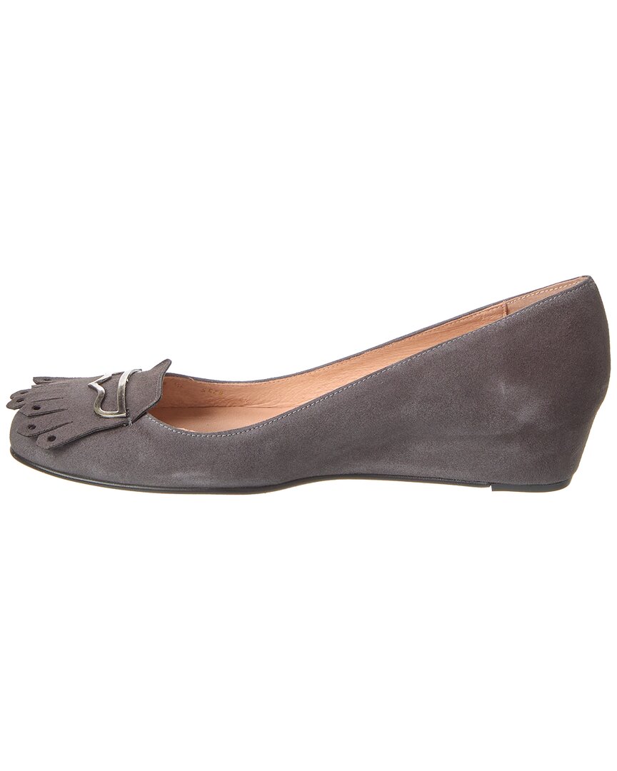 French Sole Evolve Suede Wedge Pump