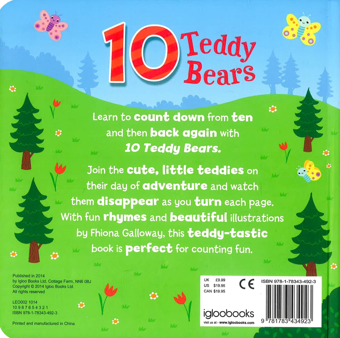 10 Teddy Bears (Number Fun For Little Learners)