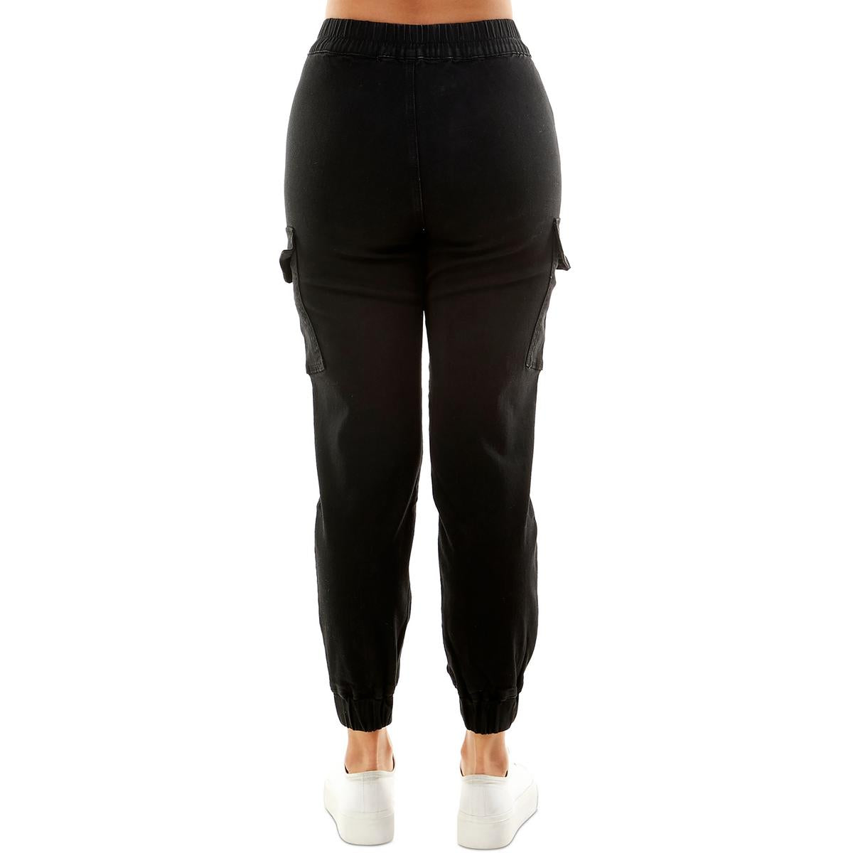 Womens Cuffed Cotton Jogger Pants