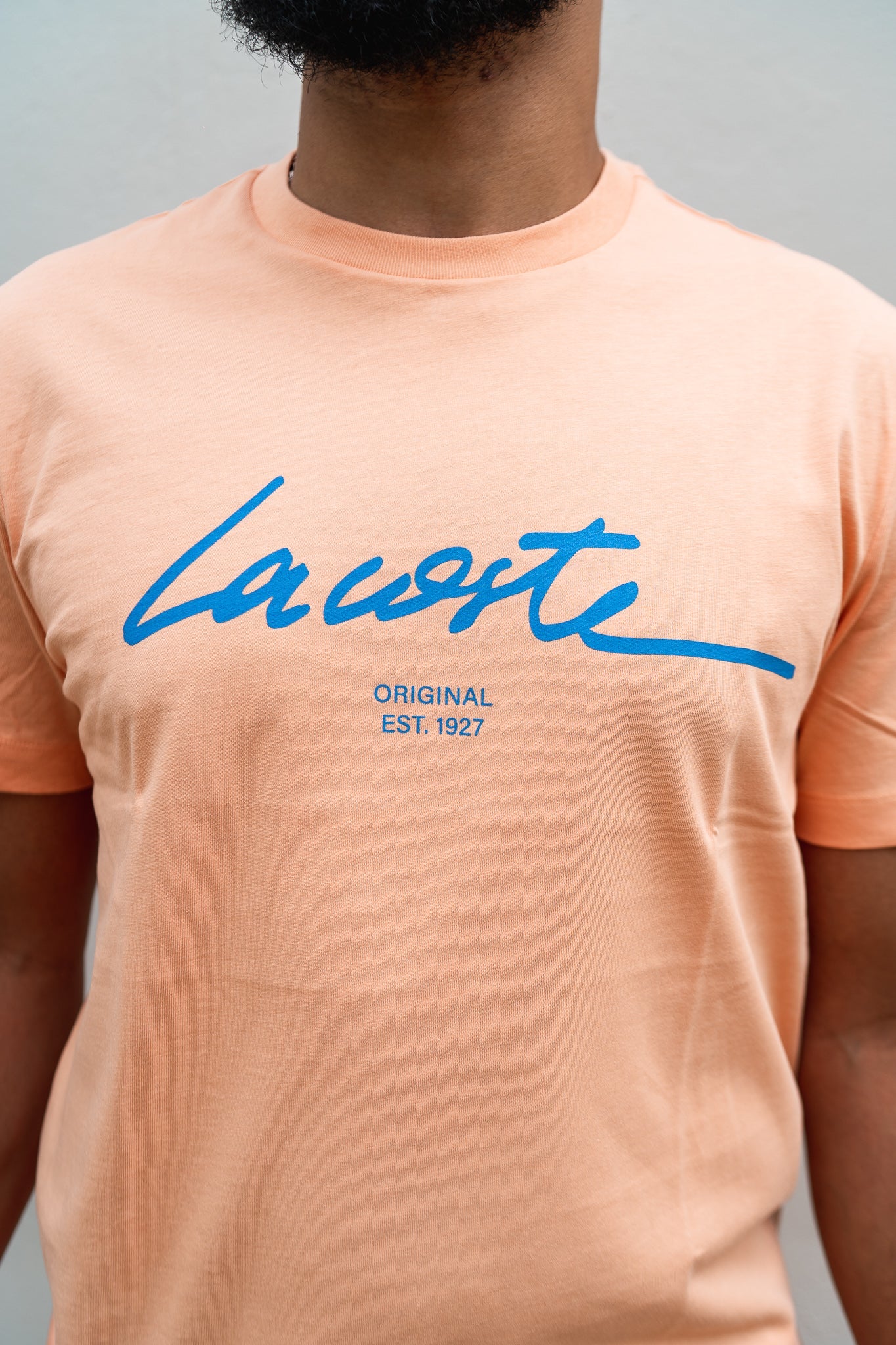 Lacoste Script Shirt (Peach)