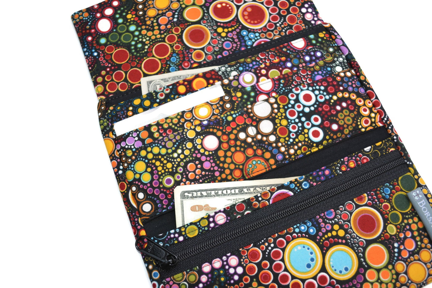 Wallet - Slim Large Wallet - Light Weight - Happy Fabric